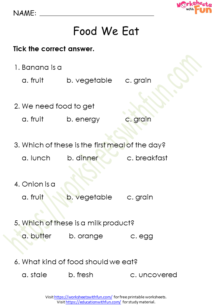 course-environmental-science-class-1-topic-food-we-eat-worksheets